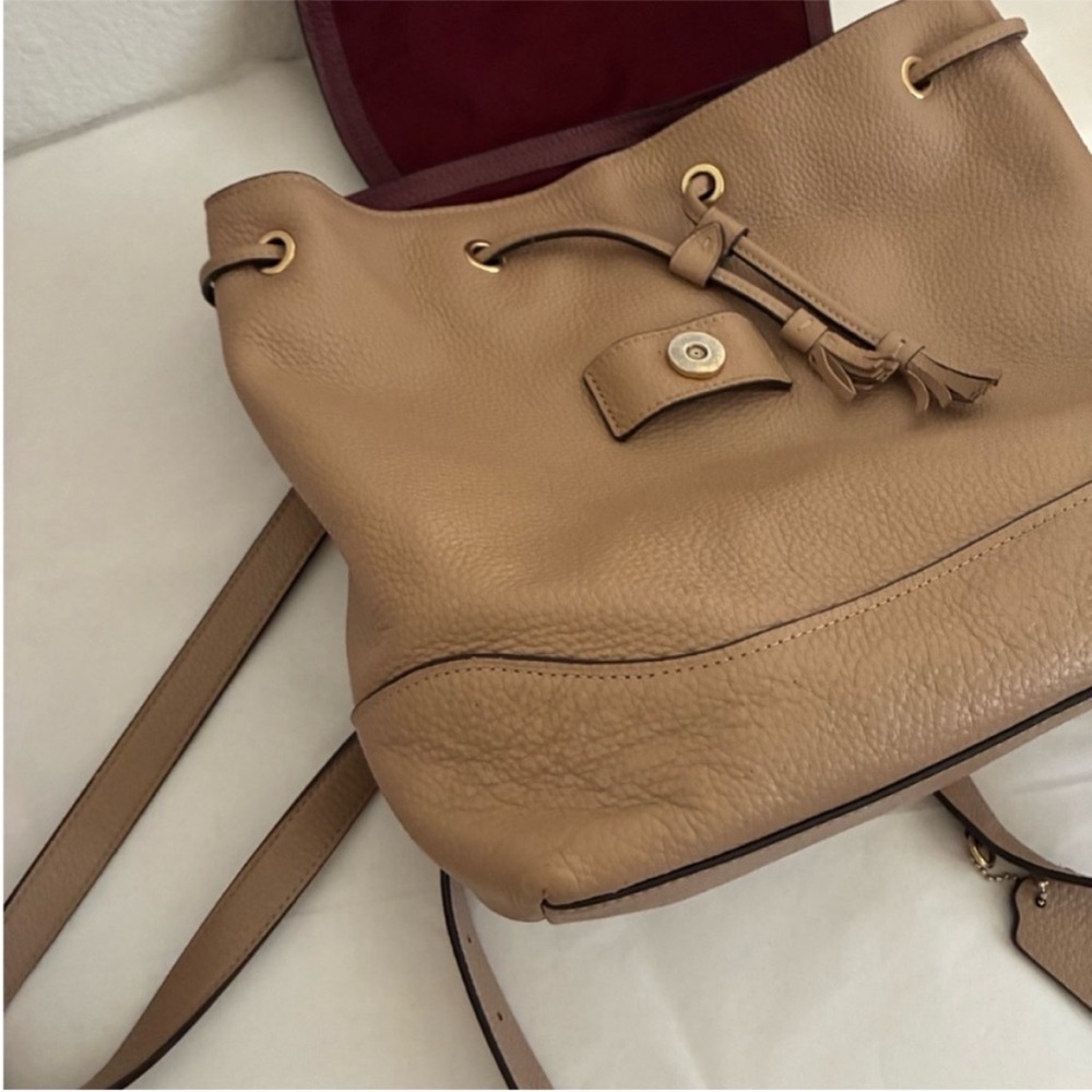 WAS $150 Coach Elle pebbled leather backpack - Picture 6 of 12